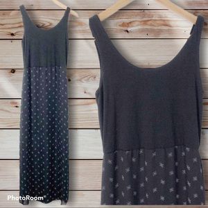 Vince Camuto Maxi Dress Sheer Overlay Sleeveless